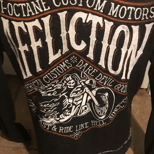 Affliction reversible jacket sz Lg